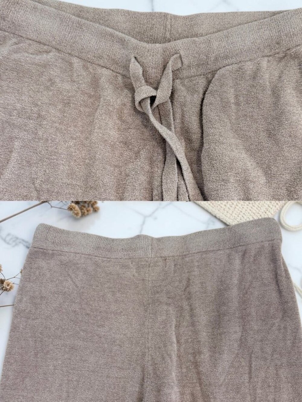 Barefoot Dreams CozyChic Ultra Lite Knit 2 Piece Set Sweatshirt & Joggers M/L? - Picture 13 of 14
